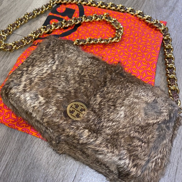 Tory, Burch Brown fur bag - Picture 3 of 8